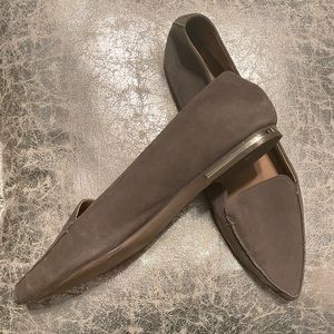 Edie Suede Loafers with Gold Heel  J Crew size 12